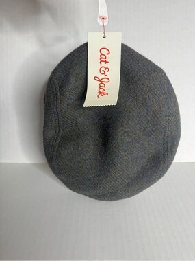 Cat & Jack Gray Tweed Kids Flat Cap
